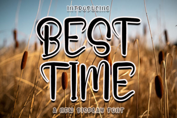 Best Time Display Font for Handmade Labels and Invitations