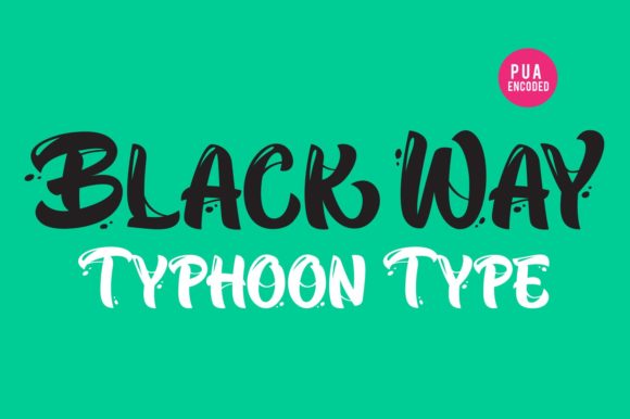 Black Way Typeface for Boutique Branding and Product Packaging