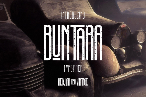 Buntara: A Brushed Display Font for Bold Brand Identity