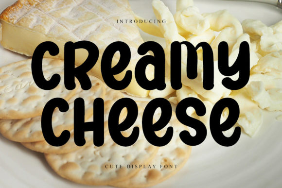 Creamy Cheese: A Stylish Display Font for Modern Branding