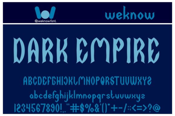Dark Empire Typeface: A Bold Display Font for Editorial Design