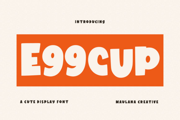 Eggcup Display Font for Bold Campaign Headlines