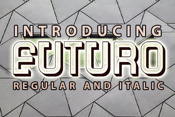 Futuro Bold Display Typeface for High-Impact Campaigns