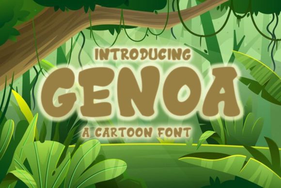 Genoa Display Font for Bold Branding and Logo Design