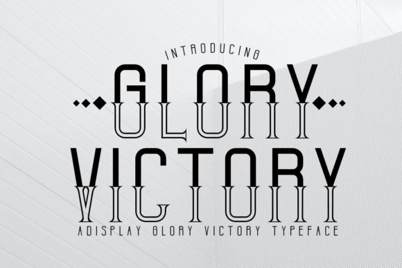 Glory Victory Display Font for Handmade Brands