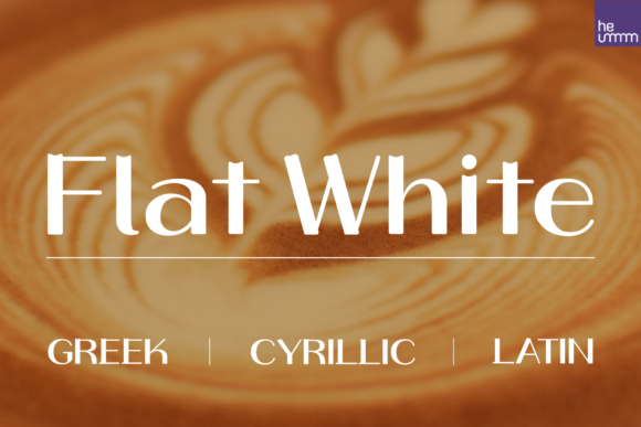HU Flat White: A Retro Vibe Display Font for Modern Branding