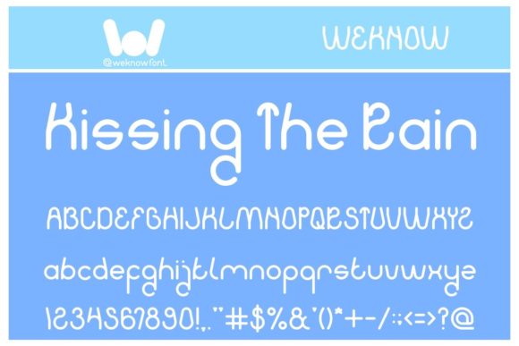 Kissing the Rain: A Modern Display Font for Polished Branding