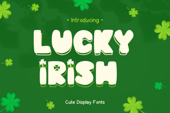 Lucky Irish Display Font for Festive Web Design