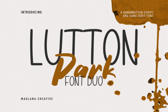 Lutton Park: The Chic Duo Font for Modern Editorial Design
