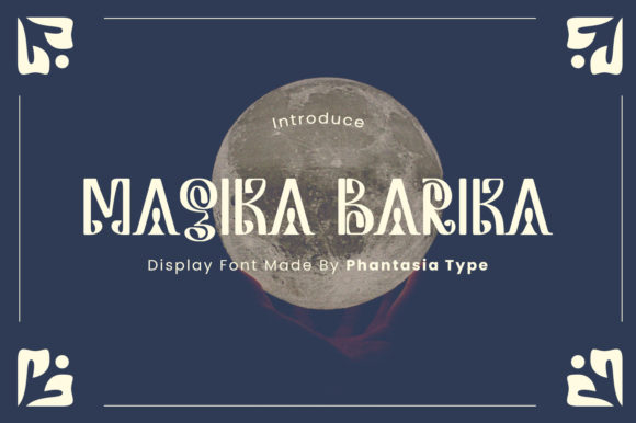 Magika Barika Typeface for Vintage Brand Identity