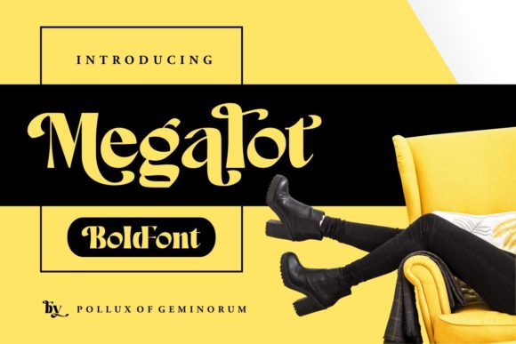 Megalot Bold Display Typeface for Strong Brand Identity