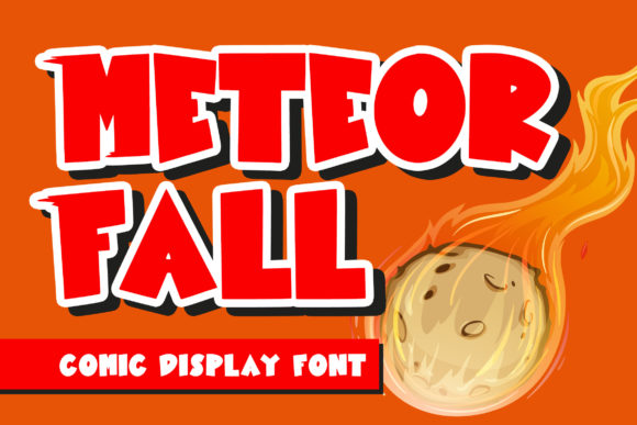 Meteor Fall: A Handwritten Display Font for Creative Branding