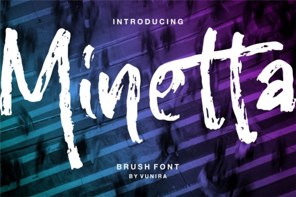 Minetta Brush Display Font for Urban Brand Identity