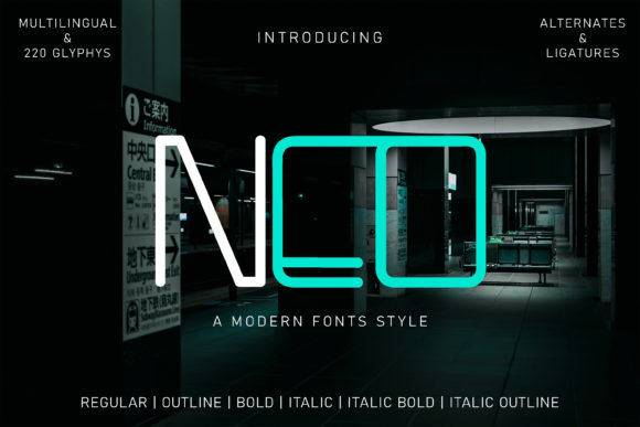 Neo Typeface: A Modern Display Font for Minimalist Branding