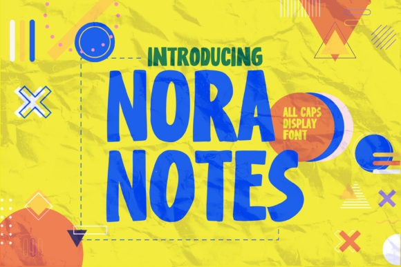 Nora Notes: The Cute and Colorful Display Font for Scroll-Stopping Designs