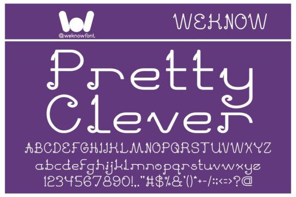 Pretty Clever: A Fun Display Font for Handmade Branding