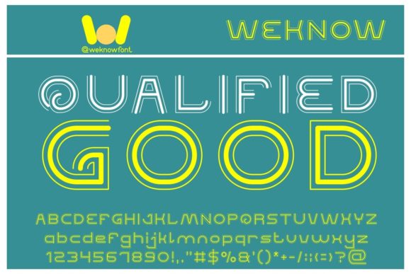 Qualified Good: A Retro Display Font for Authentic Brand Identity