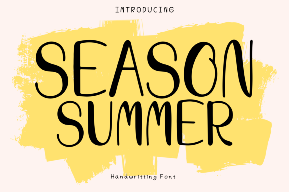Season Summer Typeface: A Whimsical Display Font for Editorial Design