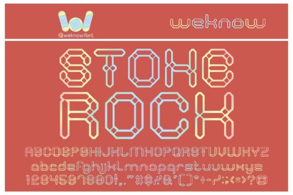 Stone Rock Typeface: A Whimsical Display Font for Brand Identity