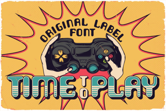 Time to Play: Retro Duo Display Font for Editorial Design