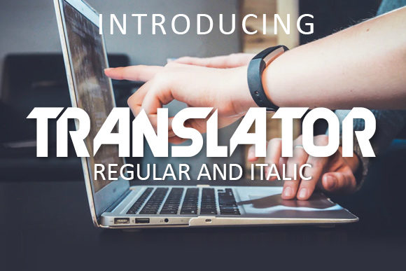 Translator Typeface: A Futuristic Display Font for Modern Branding