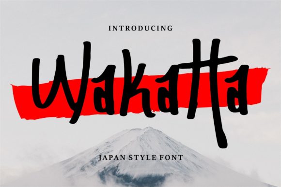 Wakatta: A Unique Display Font for Authentic Japanese Branding