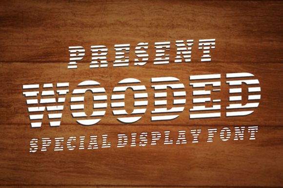 Wooded Display Font Review for Editorial Design