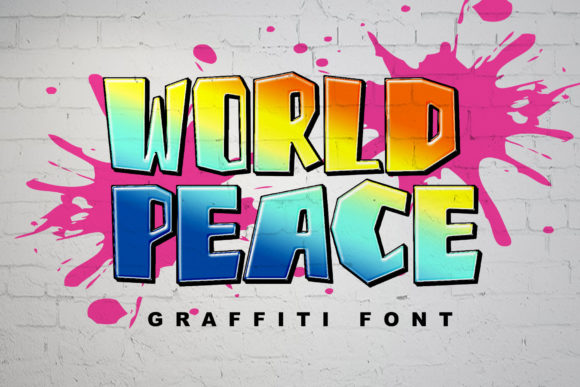 World Peace Typeface: Bold Graffiti Fonts for Brand Impact